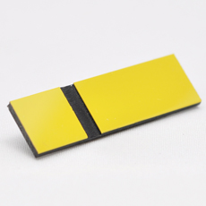 GRAVOGLAS 2 SURFACE GUL BLANK-SORT 1,6 MM