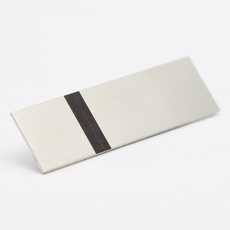 ALUMAMARK SØLV SILKESMATT-SORT 0,5 MM  (610 X 508 MM)