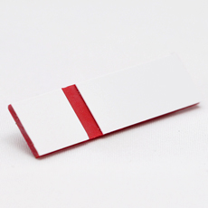 GRAVOGLAS 2 SURFACE HVIT MATT-RØD 1,6 MM