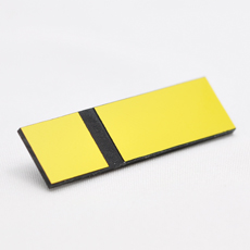 GRAVOPLY LASER GUL-SORT 1,3 MM