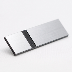 Aluminium-sort graveringsplate