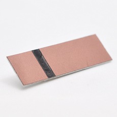 Kobber-sort graveringsplate
