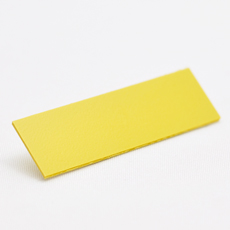 Gul gravotac front plate for taktile skilt